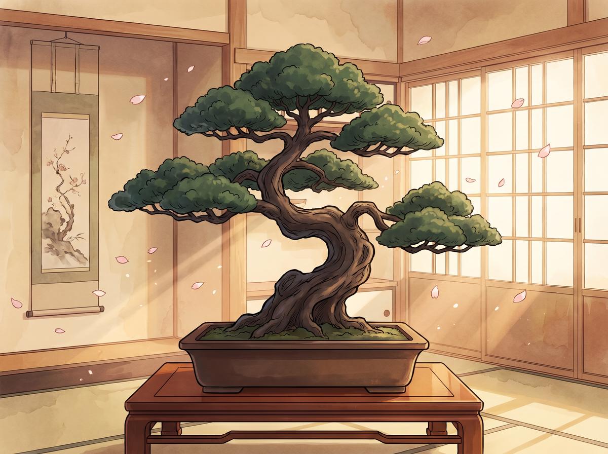小马拉大车植物视频-盆景艺术视频演示